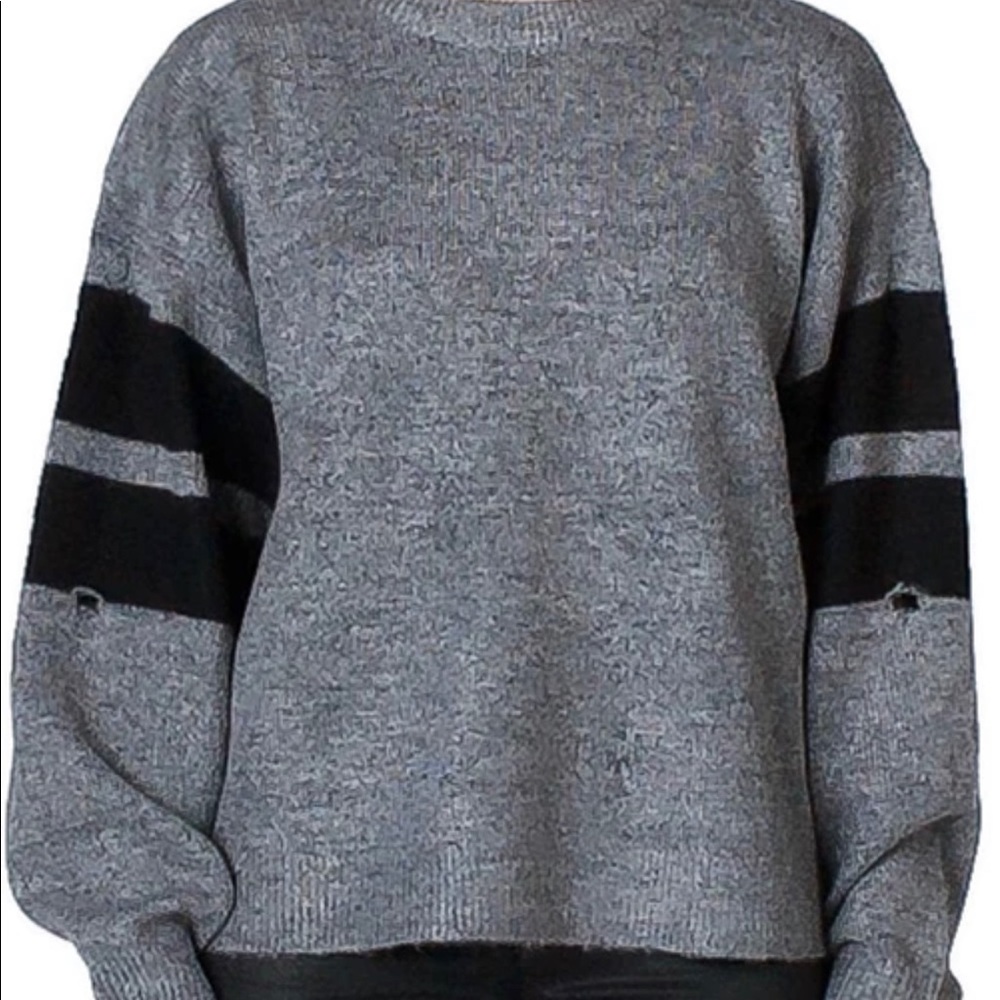 CurrentElliott The Yates Distressed Sweater size 1